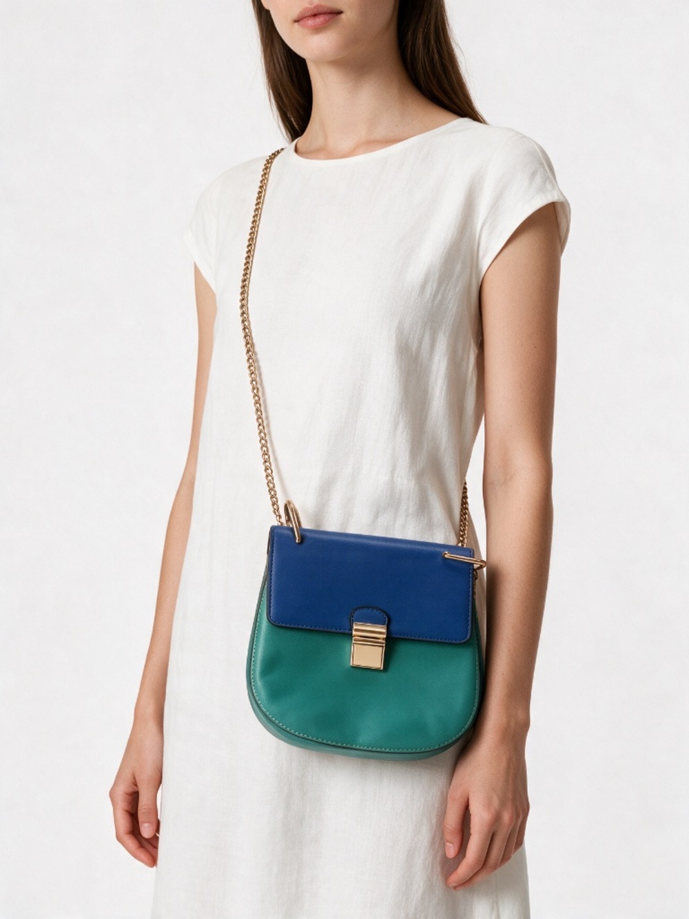 Beautiful Color Block Bag - Picture 2 of 7